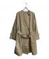 12closet（トゥエルブクローゼット）の古着「ノーカラートレンチコート　713512710」｜ベージュ