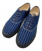 RRLダブルアールエル）の古着「ストライプローカットスニーカー」｜インディゴ