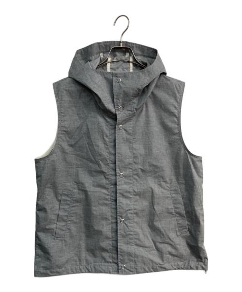 JACKMAN（ジャックマン）JACKMAN (ジャックマン) Atsumori Hooded Vest　JM8430 グレー サイズ:Mの古着・服飾アイテム