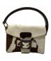 MIU MIU（ミュウミュウ）の古着「ハラコハンドバッグ」｜ブラウン×ホワイト