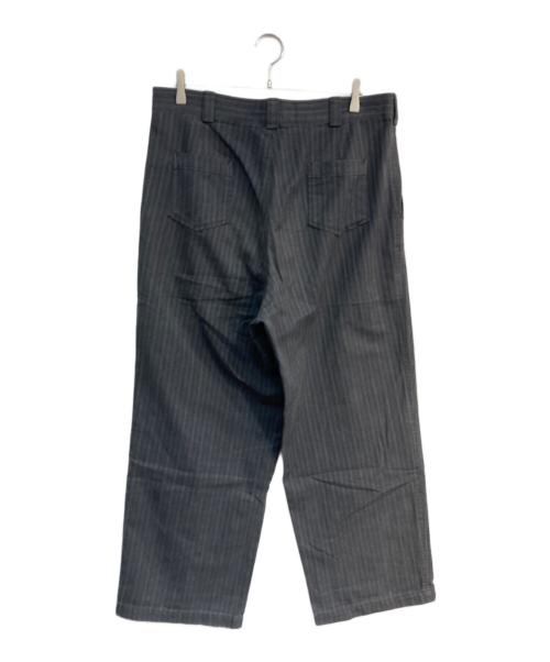 COMME des GARCONS HOMME（コムデギャルソン オム）COMME des GARCONS HOMME (コムデギャルソン オム) コットンストライプパンツ　AD1997 田中オム 90‘s　HP-10018L グレー サイズ:Lの古着・服飾アイテム