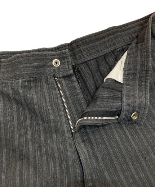COMME des GARCONS HOMME（コムデギャルソン オム）COMME des GARCONS HOMME (コムデギャルソン オム) コットンストライプパンツ　AD1997 田中オム 90‘s　HP-10018L グレー サイズ:Lの古着・服飾アイテム
