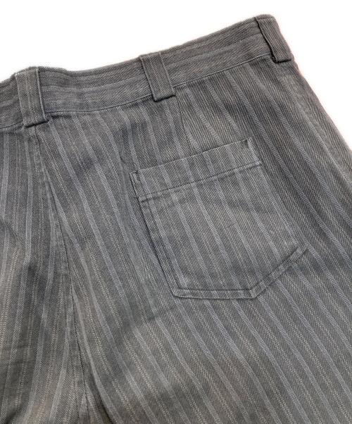 COMME des GARCONS HOMME（コムデギャルソン オム）COMME des GARCONS HOMME (コムデギャルソン オム) コットンストライプパンツ　AD1997 田中オム 90‘s　HP-10018L グレー サイズ:Lの古着・服飾アイテム