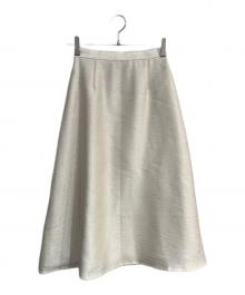 CELFORD（セルフォード）の古着「シャイニーフレアスカート」｜クリーム