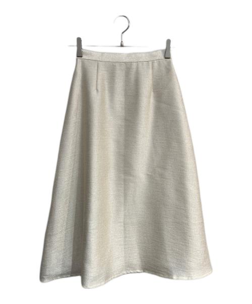 CELFORD（セルフォード）CELFORD (セルフォード) シャイニーフレアスカート クリーム サイズ:36 未使用品の古着・服飾アイテム