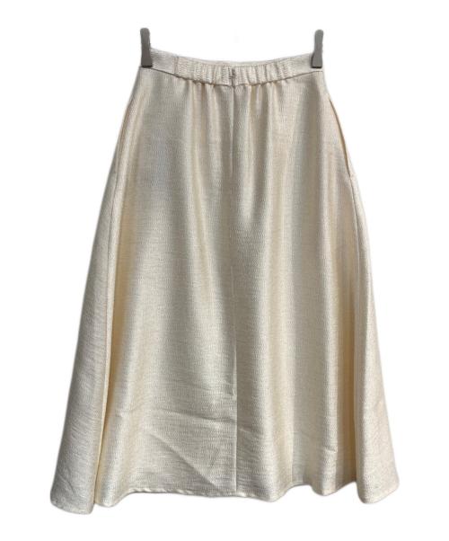 CELFORD（セルフォード）CELFORD (セルフォード) シャイニーフレアスカート クリーム サイズ:36 未使用品の古着・服飾アイテム