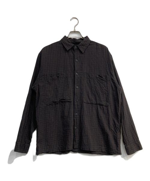 CTC STORE（シーティーシーストア）CTC STORE (シーティーシーストア) 長袖チェックシャツ ブラウン サイズ:Lの古着・服飾アイテム