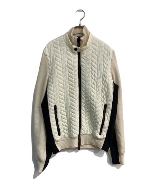 MONCLER（モンクレール）MONCLER (モンクレール) MAGLIONE TRICOT CARDIGAN　A20979405500 アイボリー サイズ:Lの古着・服飾アイテム