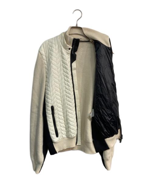 MONCLER（モンクレール）MONCLER (モンクレール) MAGLIONE TRICOT CARDIGAN　A20979405500 アイボリー サイズ:Lの古着・服飾アイテム