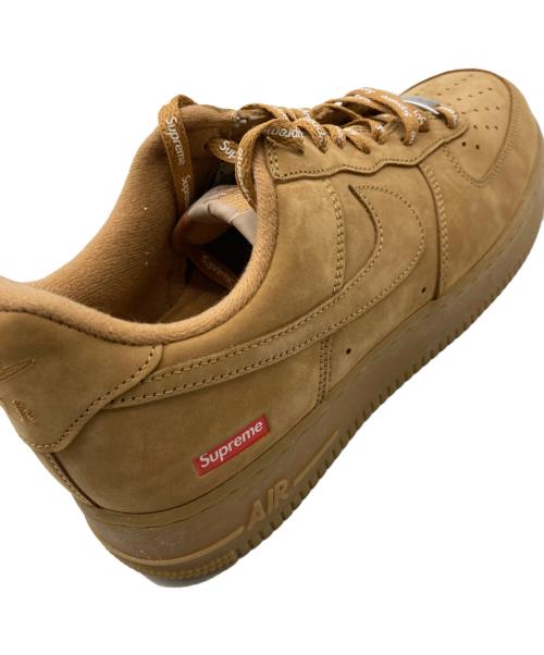 NIKE（ナイキ）NIKE (ナイキ) Supreme (シュプリーム) AIR FORCE 1 LOW FLAX ブラウン サイズ:28cmの古着・服飾アイテム
