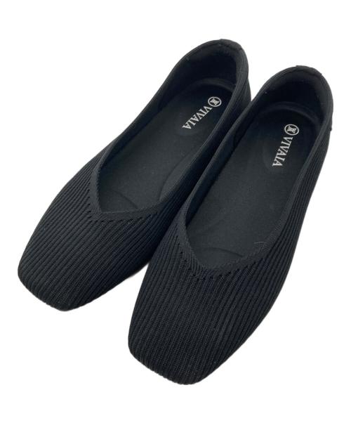 VIVAIA（ビバイア）VIVAIA (ビバイア) スクエアトゥパンプス ブラック サイズ:35.5の古着・服飾アイテム