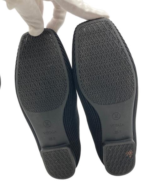 VIVAIA（ビバイア）VIVAIA (ビバイア) スクエアトゥパンプス ブラック サイズ:35.5の古着・服飾アイテム