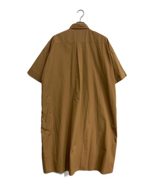 DANTON（ダントン）DANTON (ダントン) 半袖プルオーバーシャツワンピース ブラウン サイズ:36の古着・服飾アイテム