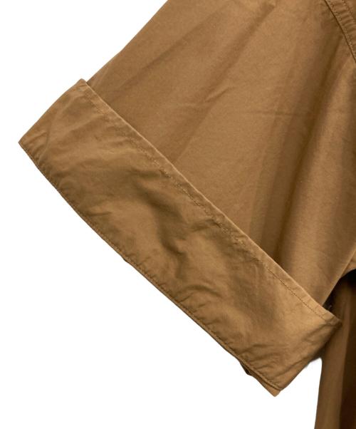 DANTON（ダントン）DANTON (ダントン) 半袖プルオーバーシャツワンピース ブラウン サイズ:36の古着・服飾アイテム