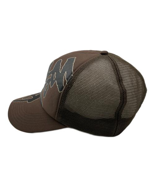 stussy（ステューシー）stussy (ステューシー) メッシュキャップ ブラウンの古着・服飾アイテム