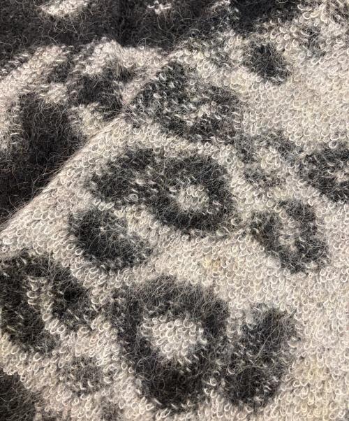 Y-3（ワイスリー）Y-3 (ワイスリー) adidas (アディダス) U LEPPARD KNIT CREW SWEATER　1IM001 ブラック×グレー サイズ:Mの古着・服飾アイテム