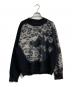 Y-3（ワイスリー）の古着「U LEPPARD KNIT CREW SWEATER　1IM001」｜ブラック×グレー
