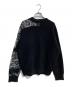 Y-3 (ワイスリー) adidas (アディダス) U LEPPARD KNIT CREW SWEATER　1IM001 ブラック×グレー サイズ:M：15000円