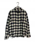 RRLダブルアールエル）の古着「バッファローチェックシャツ」｜ブラック×アイボリー
