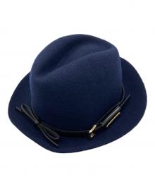 Athena NEW YORK（アシーナニューヨーク）の古着「ウールハット」｜ネイビー