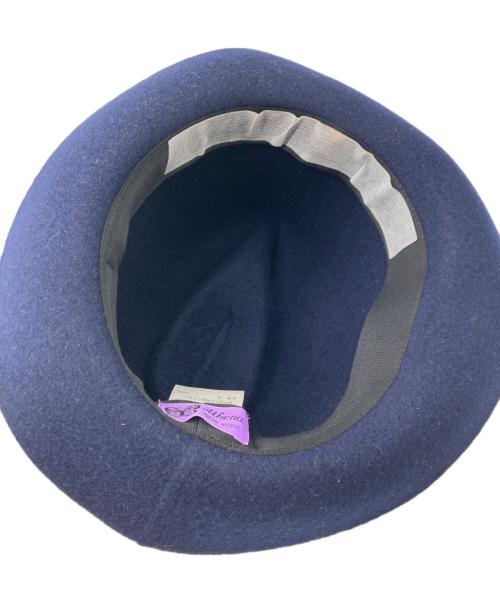 Athena NEW YORK（アシーナニューヨーク）Athena New York (アシーナニューヨーク) ウールハット ネイビーの古着・服飾アイテム