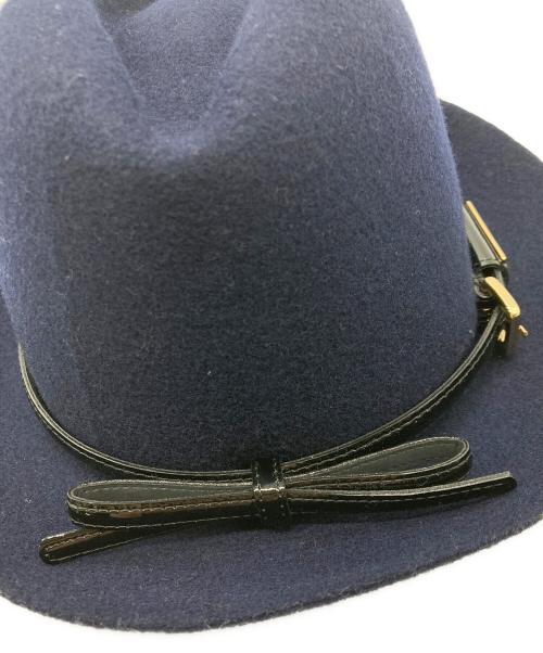 Athena NEW YORK（アシーナニューヨーク）Athena New York (アシーナニューヨーク) ウールハット ネイビーの古着・服飾アイテム