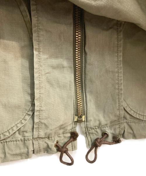 FULLCOUNT（フルカウント）FULLCOUNT (フルカウント) コットンフーデッドジャケット カーキ サイズ:40の古着・服飾アイテム