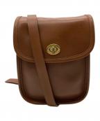 COACHコーチ）の古着「レザーショルダーバッグ」｜ブラウン