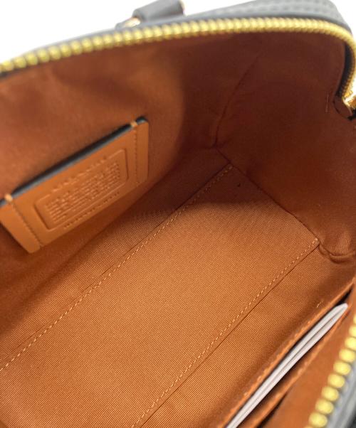 COACH（コーチ）COACH (コーチ) ミニ ローアン クロスボディ・シグネチャー キャンバス・ストライプ ブラウン×ブラックの古着・服飾アイテム