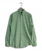 POLO RALPH LAURENポロ・ラルフローレン）の古着「ストライプシャツ」｜グリーン