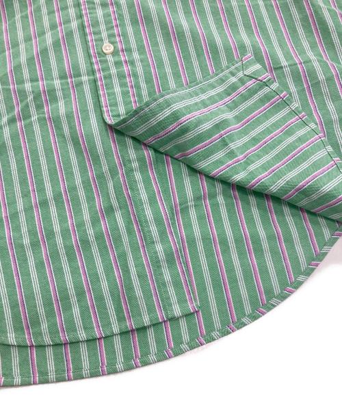 POLO RALPH LAUREN（ポロ・ラルフローレン）POLO RALPH LAUREN (ポロ・ラルフローレン) ストライプシャツ グリーン サイズ:S 未使用品の古着・服飾アイテム