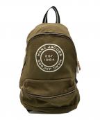 MARC JACOBSマークジェイコブズ）の古着「Canvas Signet Backpack」｜オリーブ