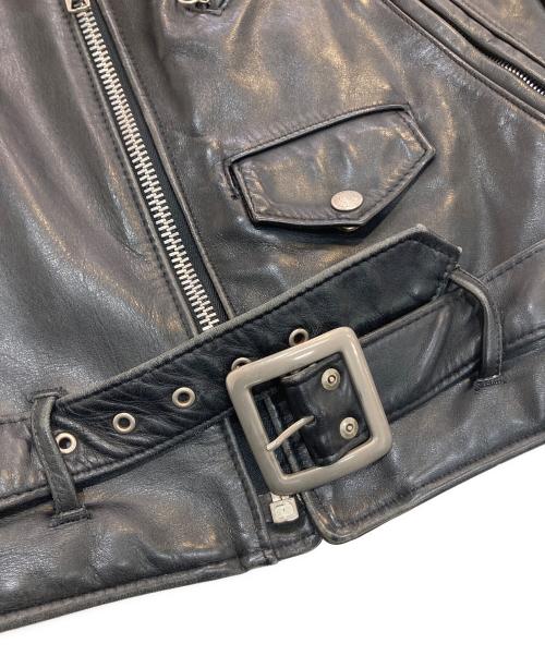 Schott（ショット）Schott (ショット) ダブルライダースジャケット　バイカータグ　80’S　618 ブラック サイズ:32の古着・服飾アイテム