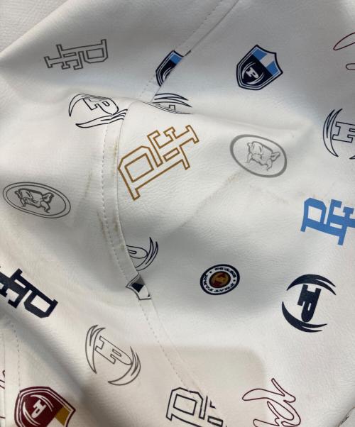 PHAT FARM（ファットファーム）PHAT FARM (ファットファーム) 総柄フーデッドジャケット　PJ541621 ホワイト サイズ:XXLの古着・服飾アイテム