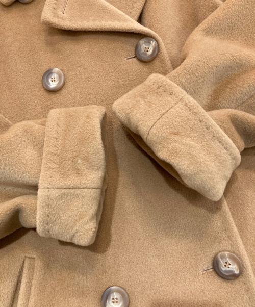 MaxMara（マックスマーラ）MaxMara (マックスマーラ) カシミヤ混ヴァージンウールロングコート ブラウン サイズ:J38の古着・服飾アイテム