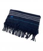 BURBERRY BLACK LABELバーバリーブラックレーベル）の古着「カシミヤマフラー」｜ネイビー