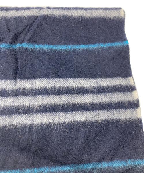 BURBERRY BLACK LABEL（バーバリーブラックレーベル）BURBERRY BLACK LABEL (バーバリーブラックレーベル) カシミヤマフラー ネイビーの古着・服飾アイテム