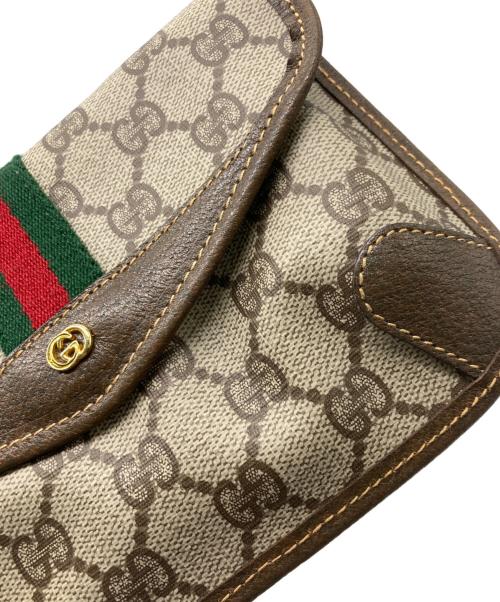 GUCCI（グッチ）GUCCI (グッチ) シェリーラインGGスプリームポーチ ベージュの古着・服飾アイテム