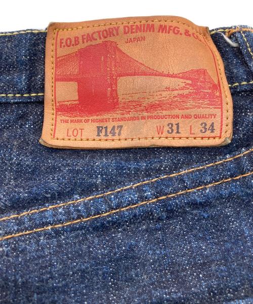 F.O.B FACTORY（エフオービー ファクトリー）F.O.B FACTORY (エフオービー ファクトリー) G3 SELVEDGE DENIM 5P　F147 インディゴ サイズ:W31×L34の古着・服飾アイテム