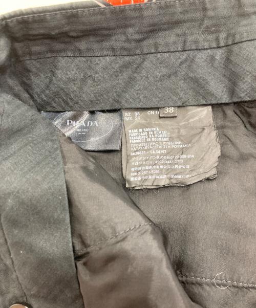 PRADA（プラダ）PRADA (プラダ) リッププリントパンツ ブラック サイズ:38の古着・服飾アイテム