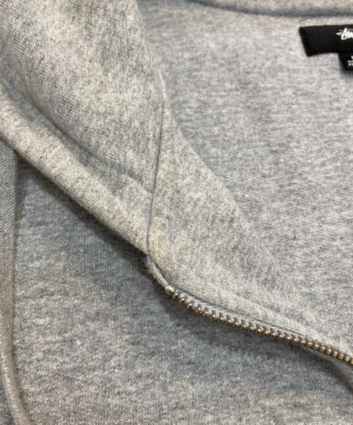 stussy（ステューシー）stussy (ステューシー) Zip up Hoody Parker　118460　Double Face Label グレー サイズ:Lの古着・服飾アイテム