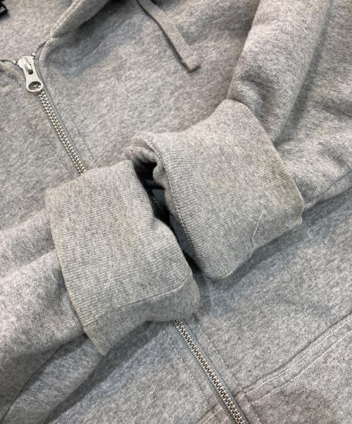 stussy（ステューシー）stussy (ステューシー) Zip up Hoody Parker　118460　Double Face Label グレー サイズ:Lの古着・服飾アイテム
