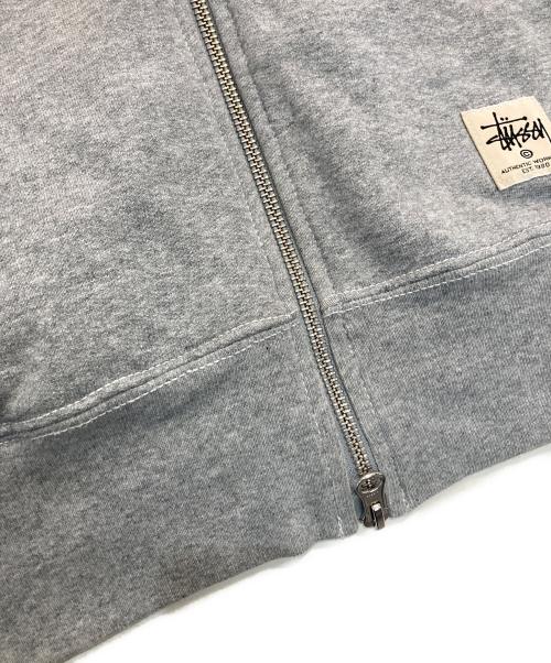stussy（ステューシー）stussy (ステューシー) Zip up Hoody Parker　118460　Double Face Label グレー サイズ:Lの古着・服飾アイテム