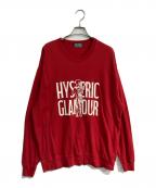 Hysteric Glamourヒステリックグラマー）の古着「SUPER SOUL SWEAT　02251CS04」｜レッド