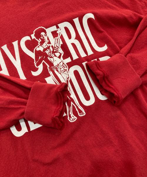 Hysteric Glamour（ヒステリックグラマー）Hysteric Glamour (ヒステリックグラマー) SUPER SOUL SWEAT　02251CS04 レッド サイズ:XLの古着・服飾アイテム