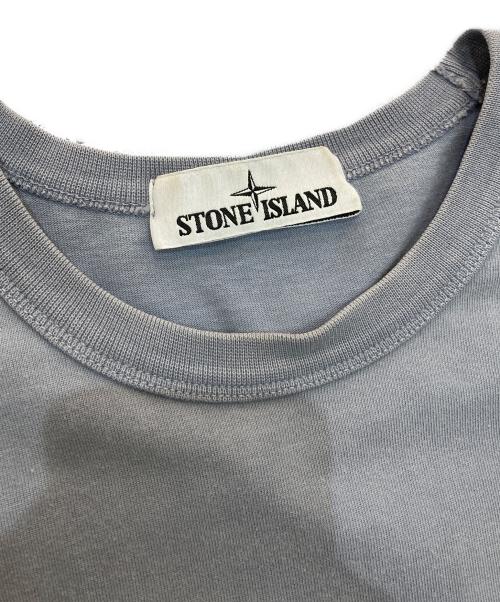STONE ISLAND（ストーンアイランド）STONE ISLAND (ストーンアイランド) ヘビーウェイトコットンクルーネックL/Sカットソー　741564450 ブルー サイズ:Lの古着・服飾アイテム