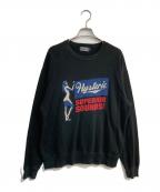 Hysteric Glamourヒステリックグラマー）の古着「SUPERIOR SOUNDS スウェット　02241CS03」｜ブラック
