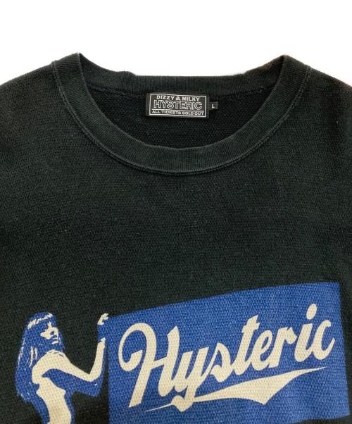 Hysteric Glamour（ヒステリックグラマー）Hysteric Glamour (ヒステリックグラマー) SUPERIOR SOUNDS スウェット　02241CS03 ブラック サイズ:Lの古着・服飾アイテム