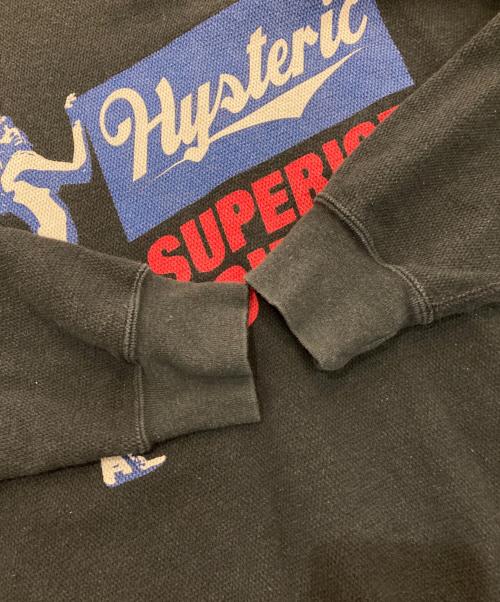 Hysteric Glamour（ヒステリックグラマー）Hysteric Glamour (ヒステリックグラマー) SUPERIOR SOUNDS スウェット　02241CS03 ブラック サイズ:Lの古着・服飾アイテム