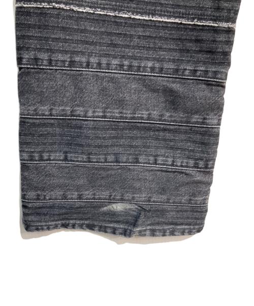 Hysteric Glamour（ヒステリックグラマー）Hysteric Glamour (ヒステリックグラマー) スクラッチフレアデニムパンツ  25SS 　ウミヘビ  グレー サイズ:34の古着・服飾アイテム